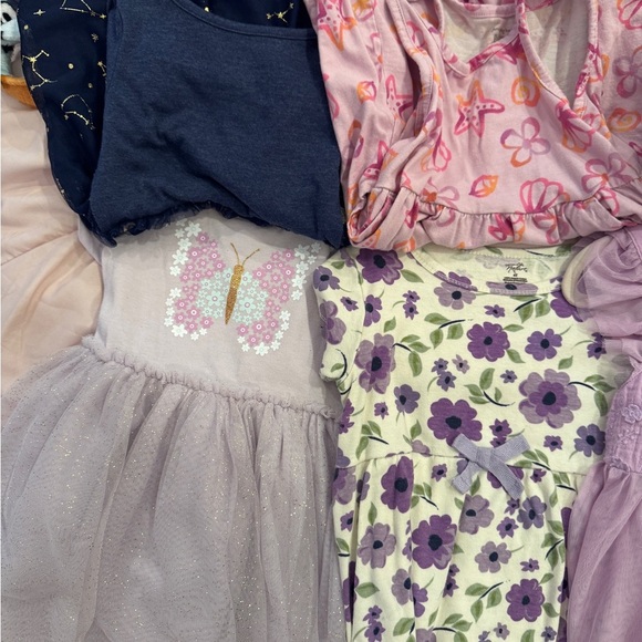 Assorted Girls' Dresses in Pastel and Floral Patterns - Picture 2 of 2